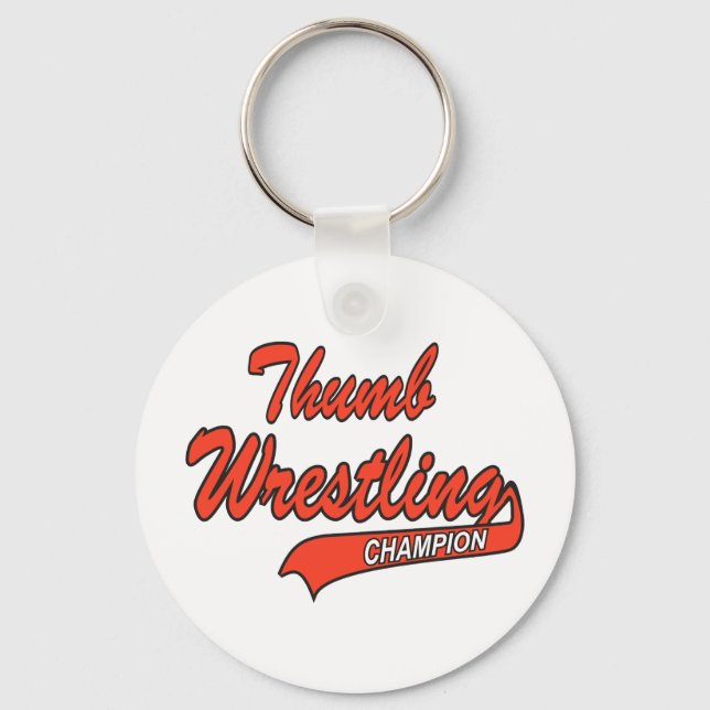 Thumb Wrestler Gift Keychain (Front)