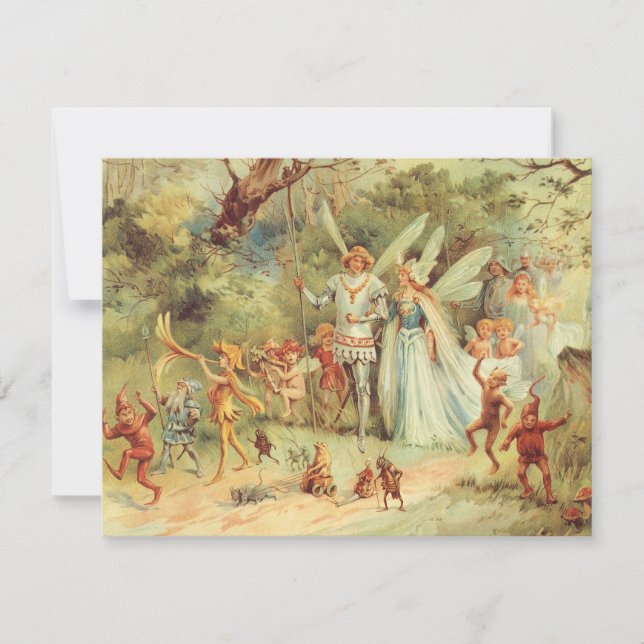 Thumbelina and Prince Wedding, Vintage Fairy Tales (Front)