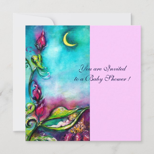 THUMBELINA , BABY SHOWER INVITATION (Front)