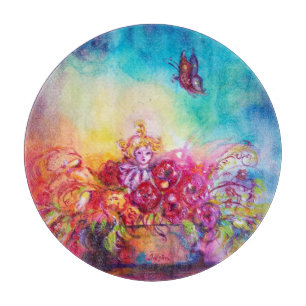 THUMBELINA ,FLOWER BASKET AND BUTTERFLY CUTTING BOARD