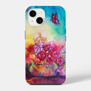 THUMBELINA ,FLOWER BASKET AND BUTTERFLY iPhone 14 CASE