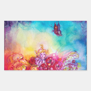 THUMBELINA ,FLOWER BASKET AND BUTTERFLY STICKER