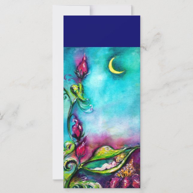 THUMBELINA SLEEPING BETWEEN ROSE LEAVES (Front)