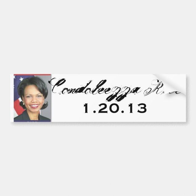 thumbnail.aspx, Condoleezza Rice, 1.20.13 Bumper Sticker (Front)
