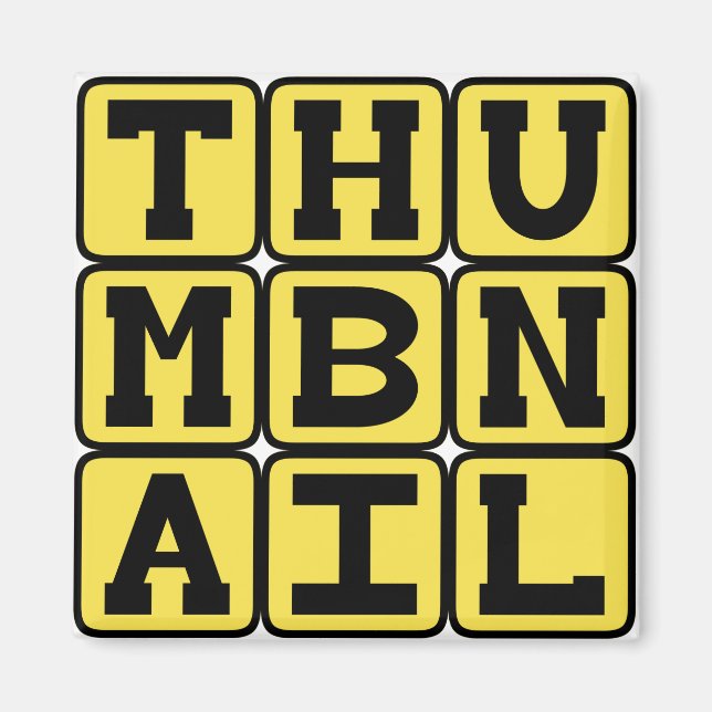 Thumbnail, Small Preview Image Magnet (Front)