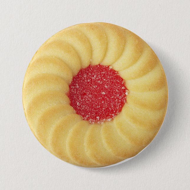 Thumbprint Cookie National Cookie Day 3 Inch Round Button (Front)