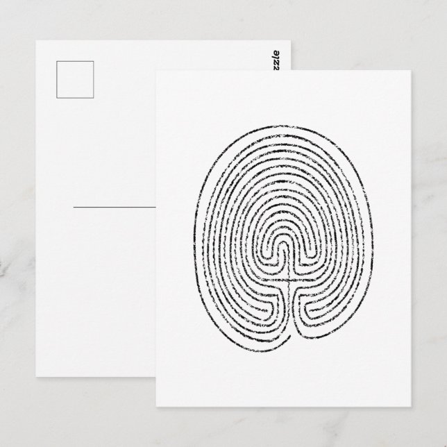 Thumbprint Labyrinth Postcard (Front/Back)