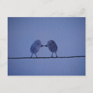 Thumbprint Lovers Postcard