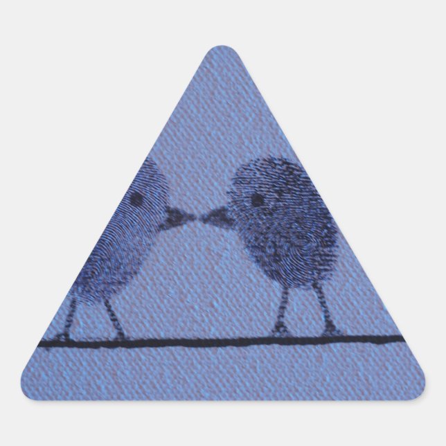 Thumbprint Lovers Triangle Sticker (Front)