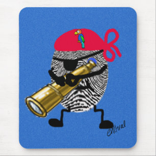 Thumbprint Pirate Mouse Pad