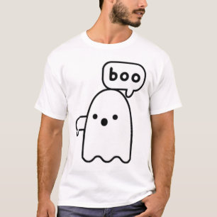 Thumbs Down Ghost Screaming Boo Disapproval Ghost  T-Shirt