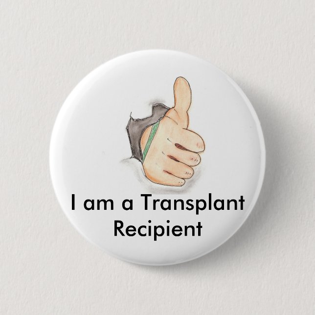 Thumbs up 2 inch round button (Front)