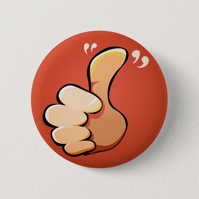 Thumbs up! 2 inch round button (Front)