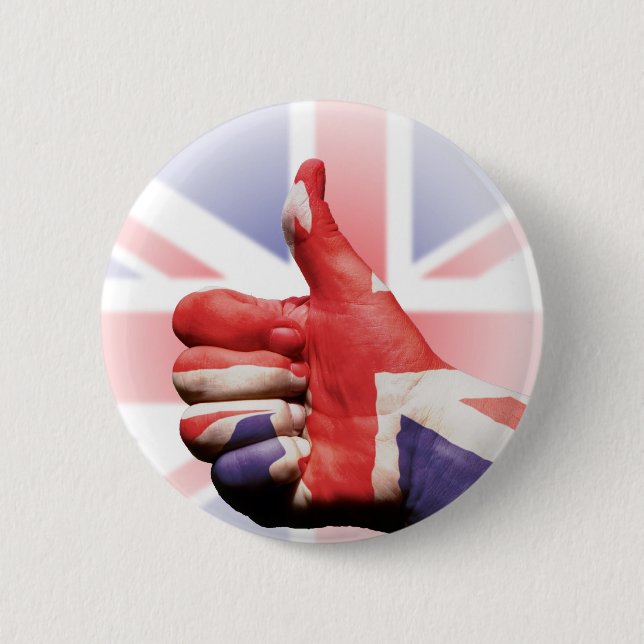 Thumbs up! 2 inch round button (Front)