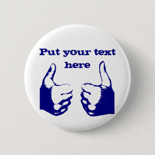 Thumbs Up 2 Inch Round Button