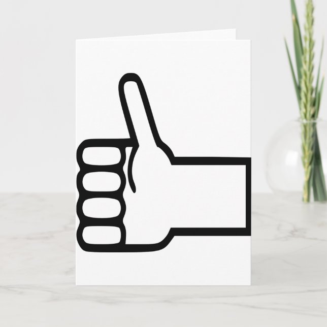 Thumbs up card (Front)