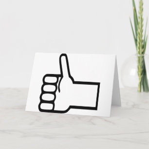 Thumbs up card