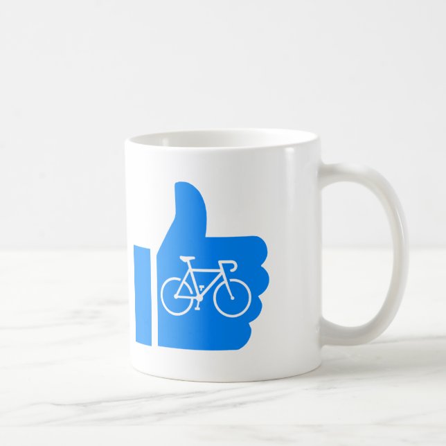 Thumbs Up Cycling Coffee Mug (Right)