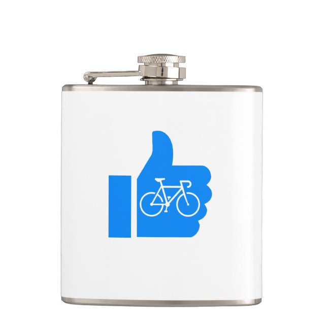 Thumbs Up Cycling Hip Flask (Front)