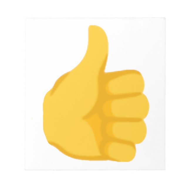 Thumbs Up Emoji,  Notepad (Front)