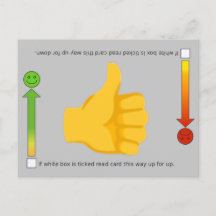 Thumbs Up,Emoji postcard