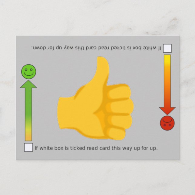 Thumbs Up,Emoji postcard (Front)