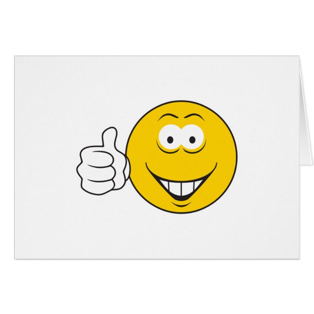 Thumbs Up Face (Front Horizontal)