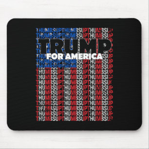 Thumbs Up For America Usa Flag Republican Trump Su Mouse Pad