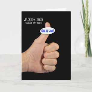 Thumbs Up for graduation Card