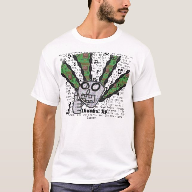 Thumbs up for music T-Shirt (Front)