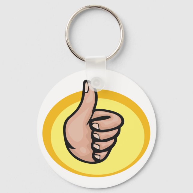 Thumbs Up Gesture Keychain (Front)