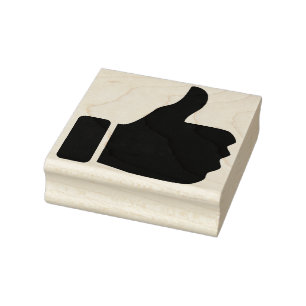 Thumbs Up Rubber Art Stamp