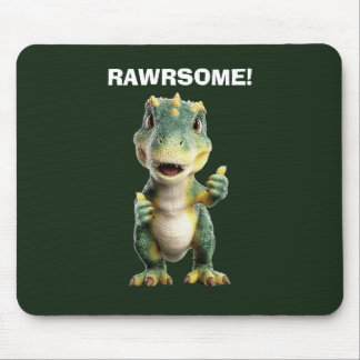 Thumbs Up T Rex Mouse Pad