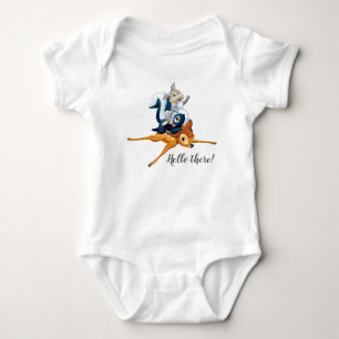 Thumper, Flower, & Bambi Stacked During Play Baby Bodysuit