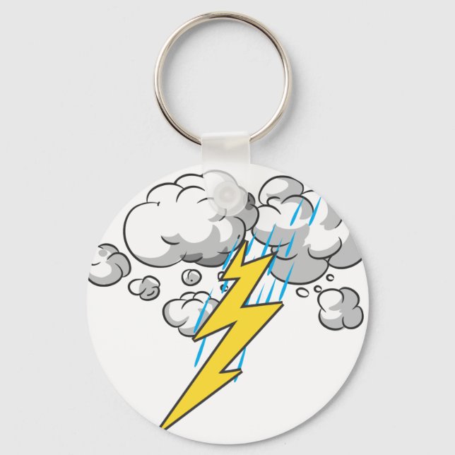 Thunder And Lightning Keychain (Front)
