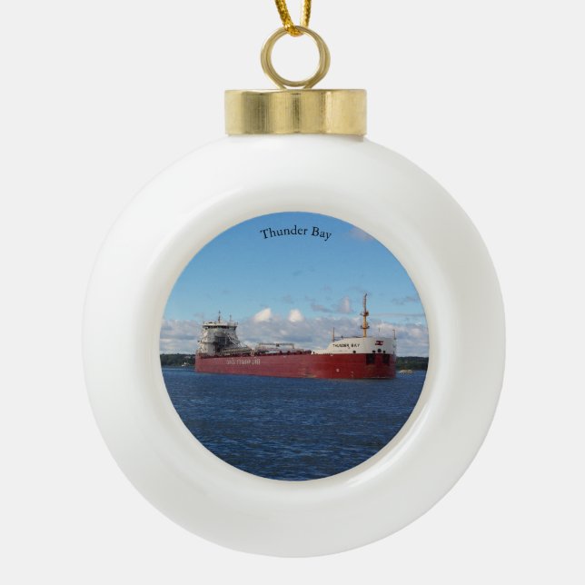 Thunder Bay ball or snowflake ornament (Front)