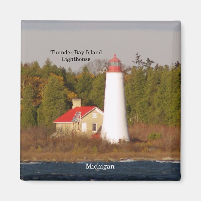 Thunder Bay Island Lighthouse magnet (Front)