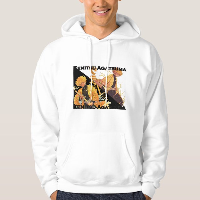 “Thunder Breathing Shadow – Zenitsu Tee” Hoodie (Front)