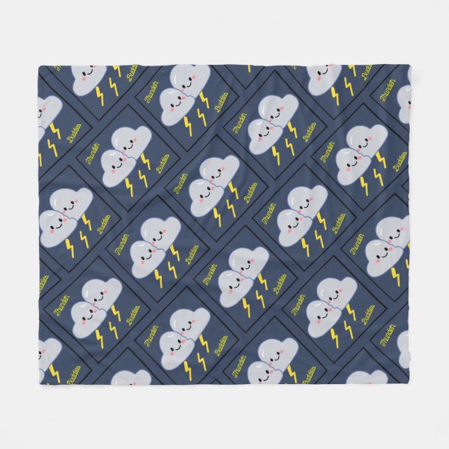 Thunder Buddies Fleece Blanket (Front (Horizontal))