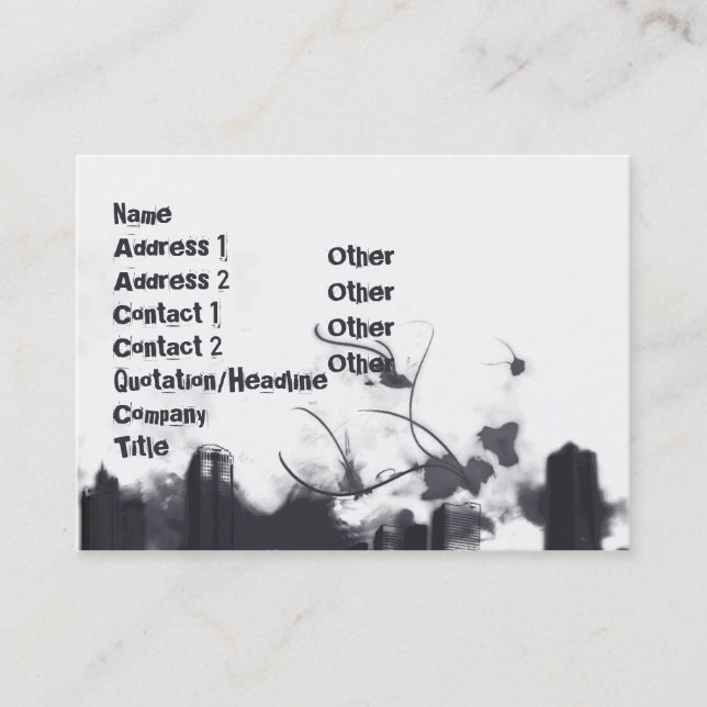 Thunder - Chubby Business Card (Front)