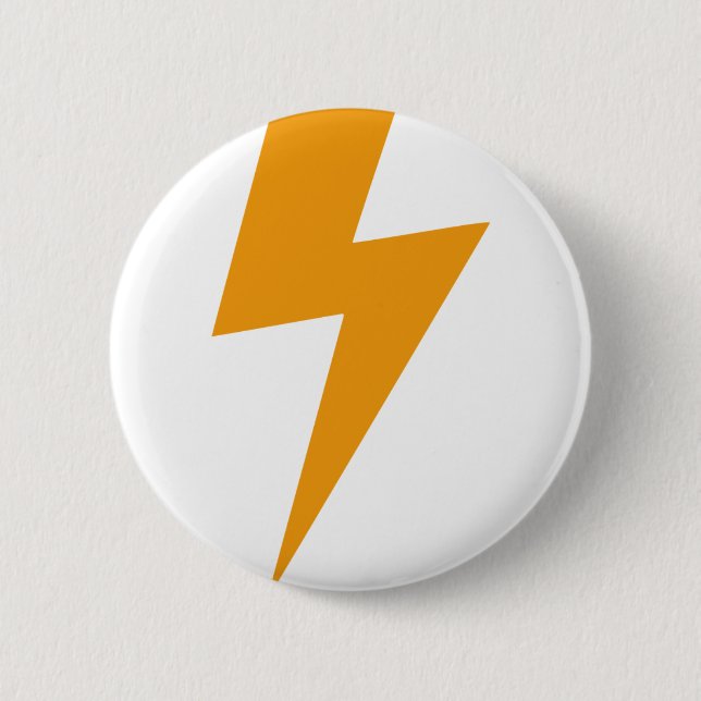 Thunder Energy Yellow Print 2 Inch Round Button (Front)
