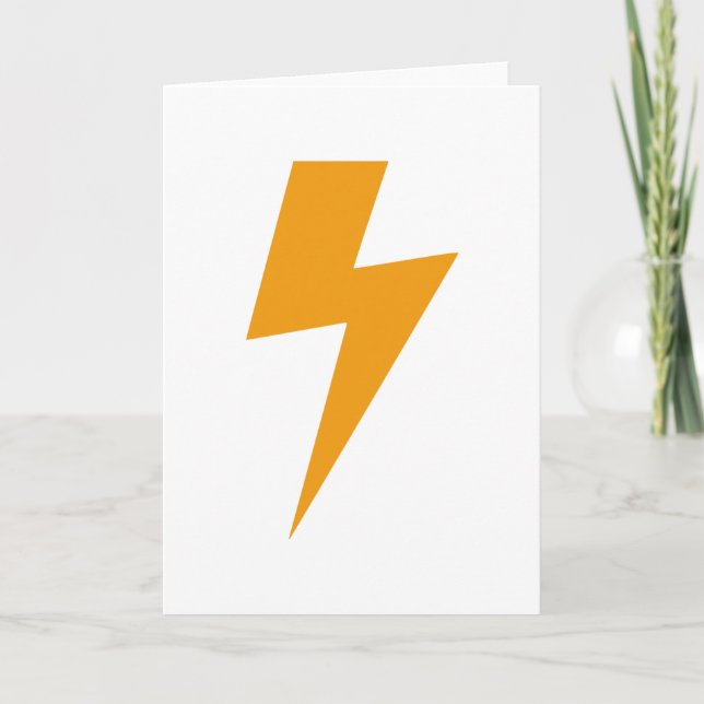 Thunder Energy Yellow Print Card (Front)