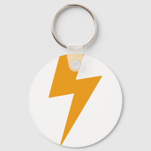 Thunder Energy Yellow Print Keychain