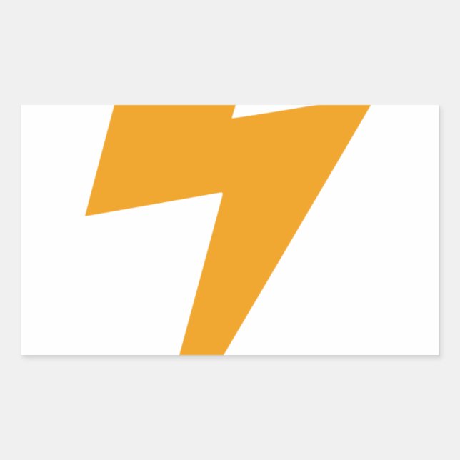 Thunder Energy Yellow Print Sticker (Front)
