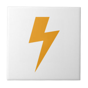 Thunder Energy Yellow Sign  Tile