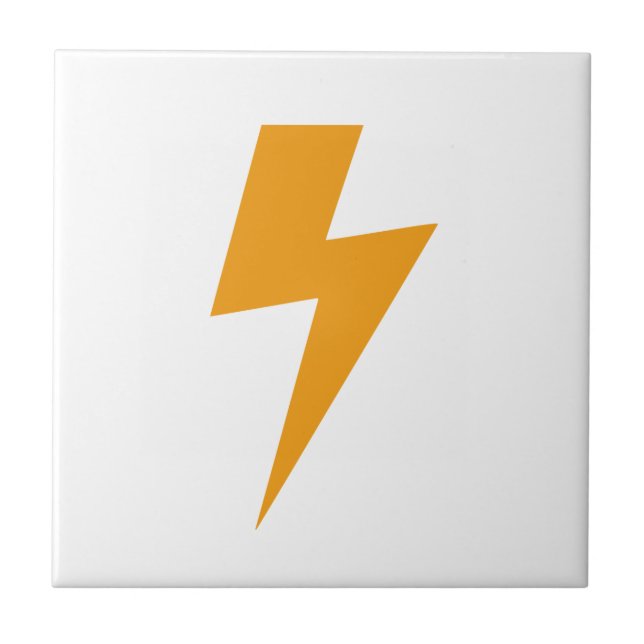 Thunder Energy Yellow Sign  Tile (Front)