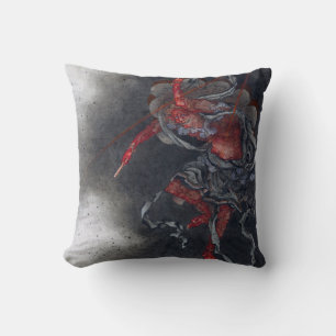 Thunder God, Hokusai Throw Pillow