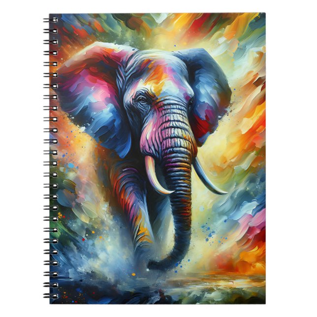 Thunder Grace Elephant Notebook (Front)