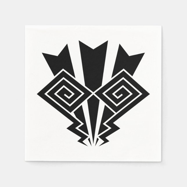 Thunder lightning napkin (Front)