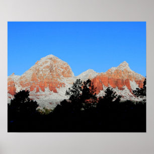 Thunder Mountain in snow Poster